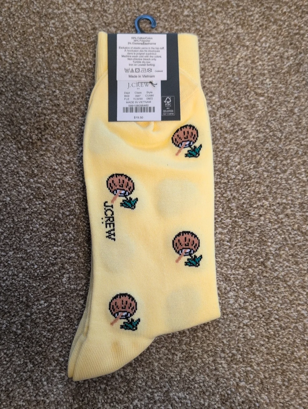 NWT J. Crew Coconut Socks